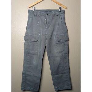 Duluth Trading Co Fire Hose Cargo Work Pants 34x30 Gray Utility